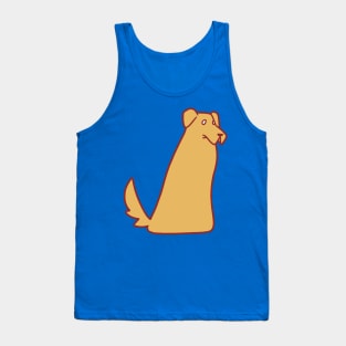 Golden Retriever Blob Tank Top